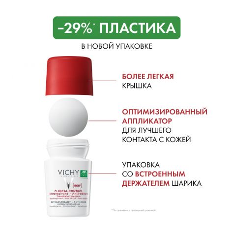 Виши клиникал контроль дезодорант-антиперспирант 96ч 50мл №2 №7