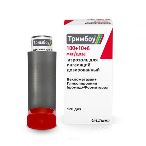 Тримбоу аэр.для инг. доз. 100+10+6мкг/доза 120 доз