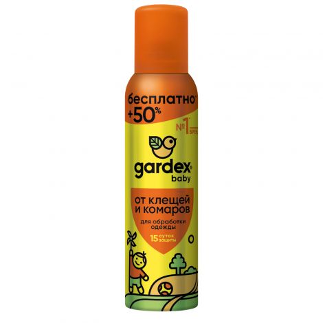 Гардекс Беби аэр. от клещей/комаров на одежду с 2-х лет 150мл