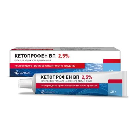 Кетопрофен ВП гель д/наруж.прим. 2,5% 40г