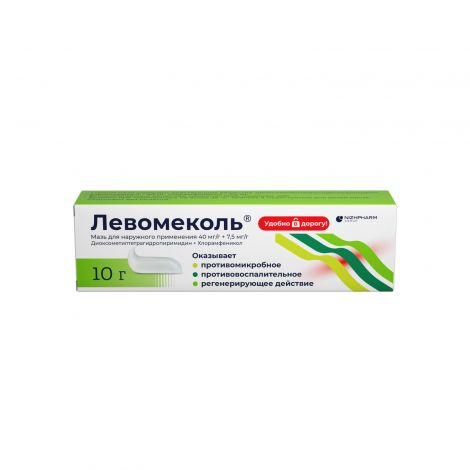 Левомеколь мазь для нар. прим. 0,04/г+0,0075/г 10г 