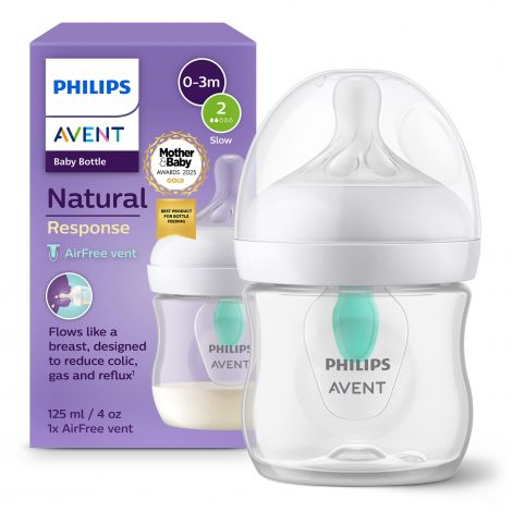 Филипс Авент бутылочка Нейчерал Респонс с клапаном Аэрфри 0мес+ 125мл №1 SCY670/01 №2