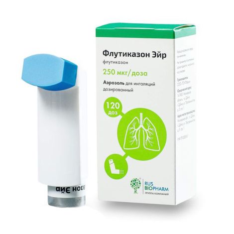 Флутиказон аэрозоль для инг. доз. 250мкг/доза 120доз №2