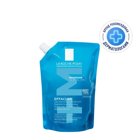Ля Рош-Позе Эфаклар очищающий пенящийся гель рефил 400мл