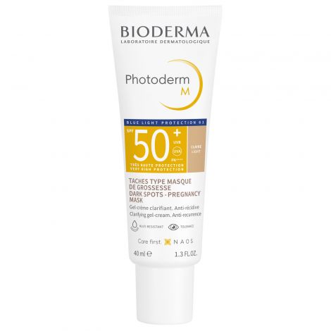 Биодерма Фотодерм солнцезащитный крем-гель M SPF50 для лица 40мл/Светлый оттенок