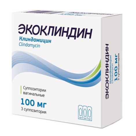 Экоклиндин супп.ваг. 100мг №3