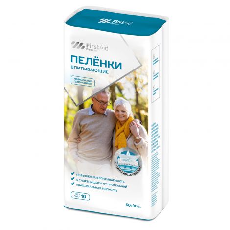 Ферстэйд премиум пеленки впитывающие с суперабсорбентом 60х90см №10 №6