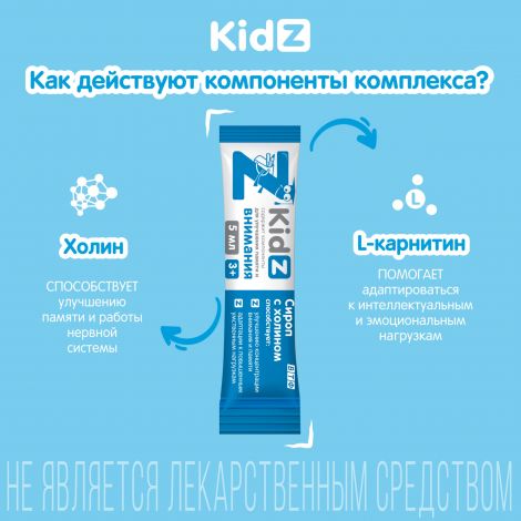 КИДЗ сироп с холином в стиках с 3-х лет №10