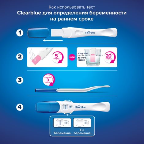 Клиаблу Ультра тест на беременность для определения на самых ранних сроках № 2 №7