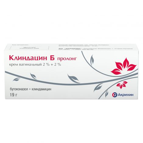 Клиндацин Б пролонг. крем ваг. 2%+2% 19г