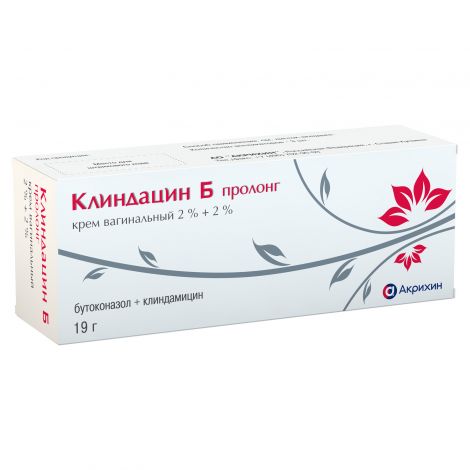 Клиндацин Б пролонг. крем ваг. 2%+2% 19г №3