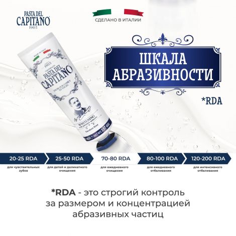 Паста дель капитано 1905 отбеливающая с запатентованной молекулой 75мл №4