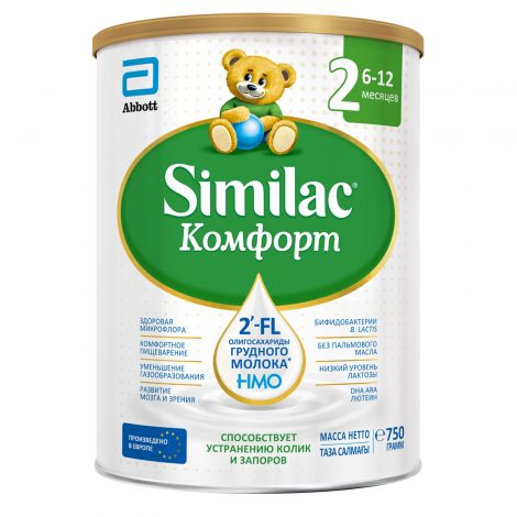 Симилак 2 Комфорт смесь сухая для детей 6-12мес. 750г