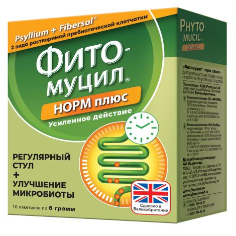 Фитомуцил Норм Плюс пор. пак 6г №10