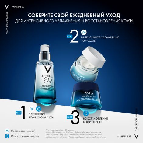 Виши минерал 89 крем для лица увлажняющий восстанавливающий ночной 50мл №7