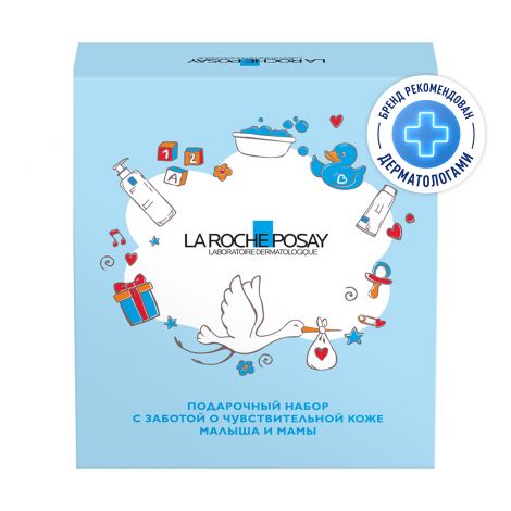 Ля Рош-Позе набор Липикар молочко для сухой кожи 400мл+Липикар AP+масло очищ. 400мл+Цикапласт бальзам B5+15мл+Игрушка/подарок