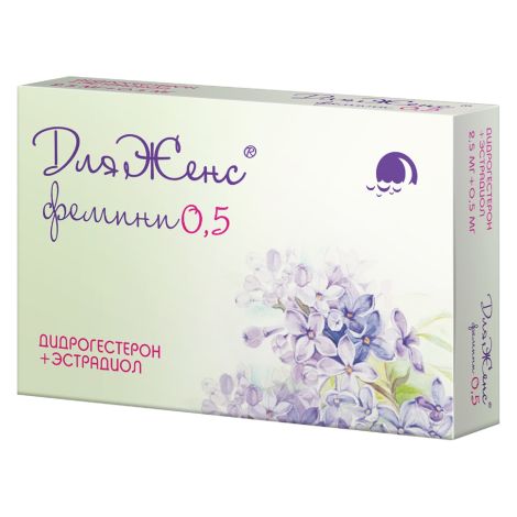 Дляженс Фемини таб.п/о плен. 2.5мг+0.5мг №28