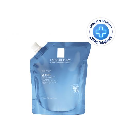Ля Рош-Позе Липикар гель очищающий успокаивающий для душа/рефил 400мл