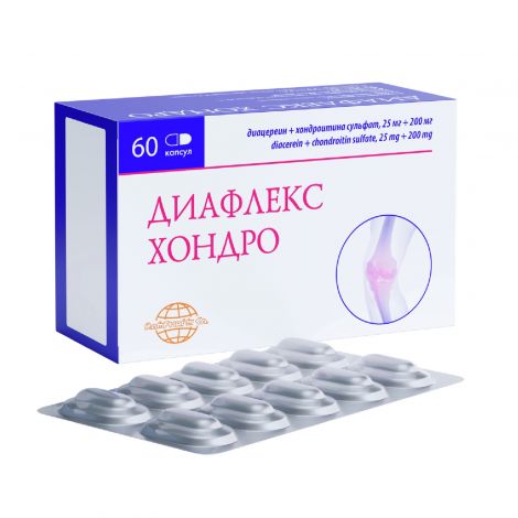 Диафлекс Хондро капс. 25мг+200мг №60 №4
