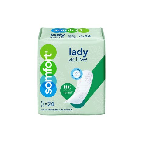 Сомфорт прокладки женские впитывающие леди актив нормал №24 №2
