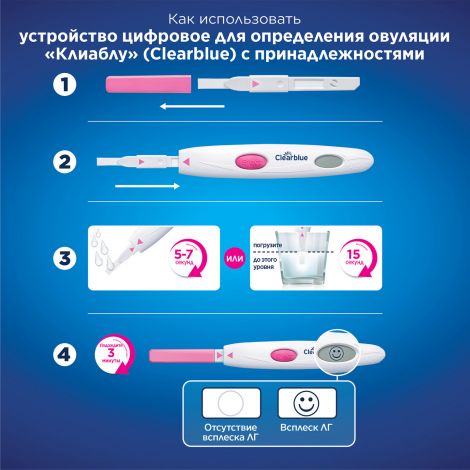 Клиаблу Диджитал устройство цифровое для определения овуляции с принадлежностями №7 №9
