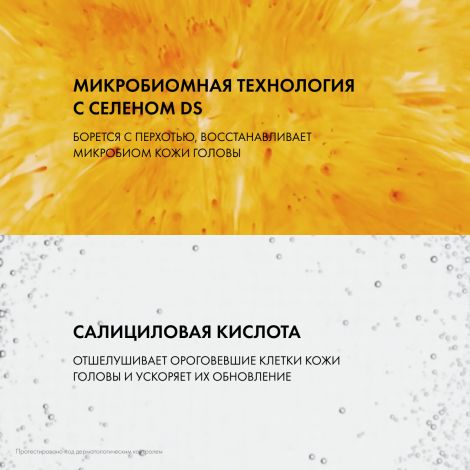 Виши Деркос Техник шампунь-уход для норм. и жирных волос интенсивный против перхоти DS рефил 390мл №3