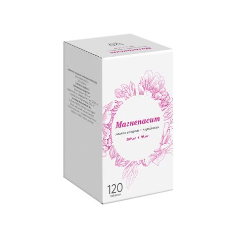 Магнепасит таб.п/о плен. 100мг+10мг №120