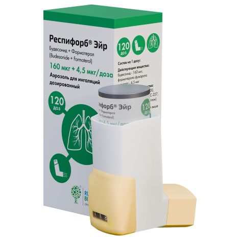 Респифорб эйр аэр. для инг. доз. 160мкг+4,5мкг/доза №120 №3