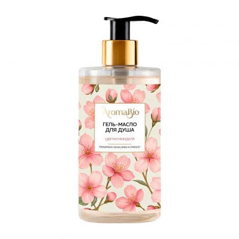 АромаБио гель-масло для душа цветки миндаля 420мл
