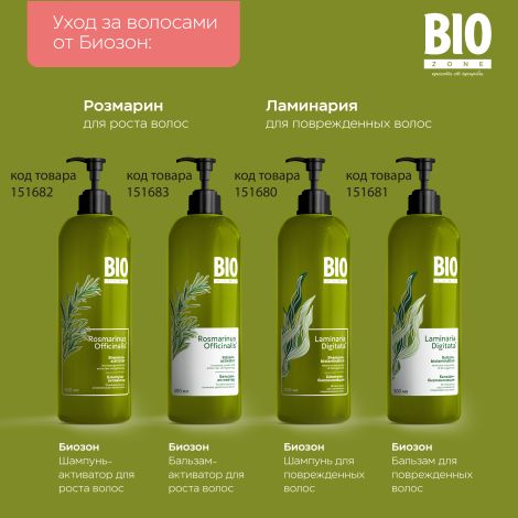 Биозон шампунь интенсивное восстановление поврежденных волос 500мл №7