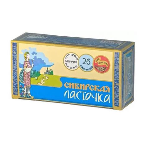 Сибирская ласточка чай д/похудения зеленый №26