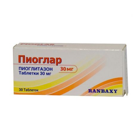 Пиоглар таб.30мг №30