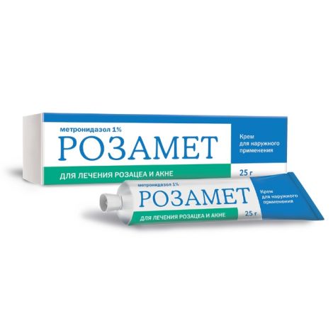 Розамет (метронидазол) крем 1% 25г