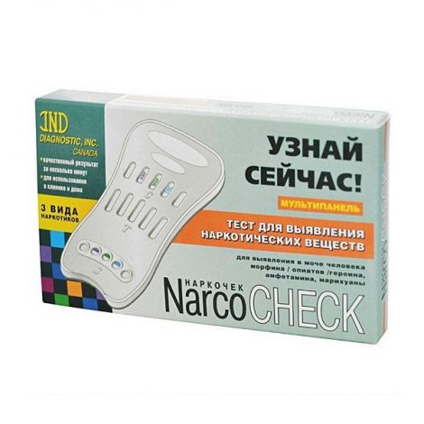 Наркочек тест мультипанель д/выявления опиатов/морфин/героин