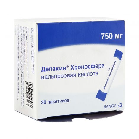 Депакин Хроносфера гранулы пролонг.действия 750мг №30