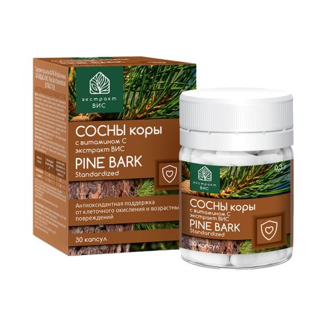 ВИС сосны коры экстракт с витамином С капс. 0,3г №30