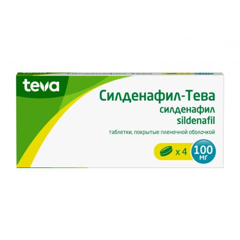 Силденафил-Тева таб.п/о плен. 100мг №4