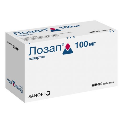 Лозап таб.п/о 100мг №90 №2