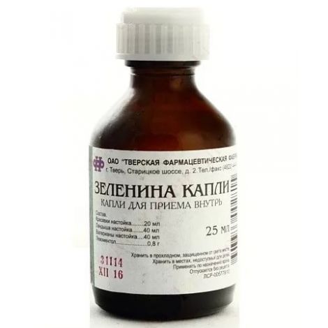 Зеленина капли 25мл