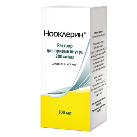 Нооклерин р-р для приема внутрь 20% 100мл