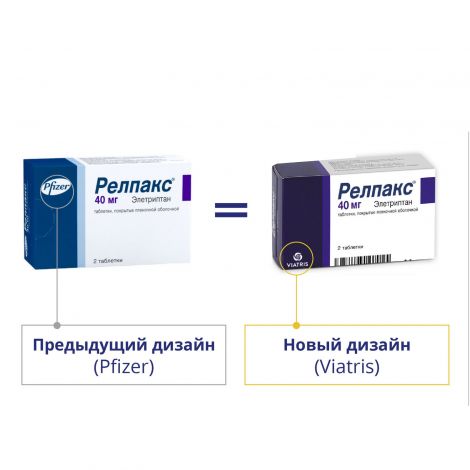 Релпакс таб.п/о 40мг №2 №4