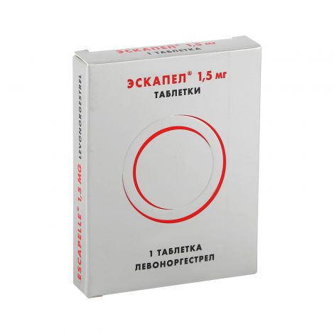 Эскапел таб. 1,5мг №1 №2