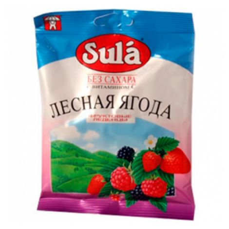 Зула леденцы Лесная ягода диабетические 60г