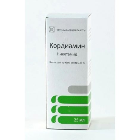 Кордиамин капли 25% 25мл