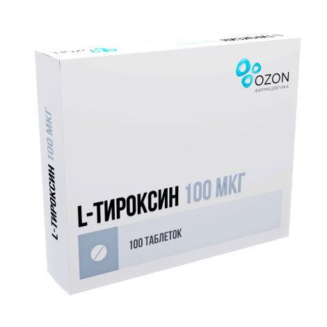 Л-тироксин таб. 100мкг №100