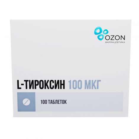 Л-тироксин таб. 100мкг №100 №3
