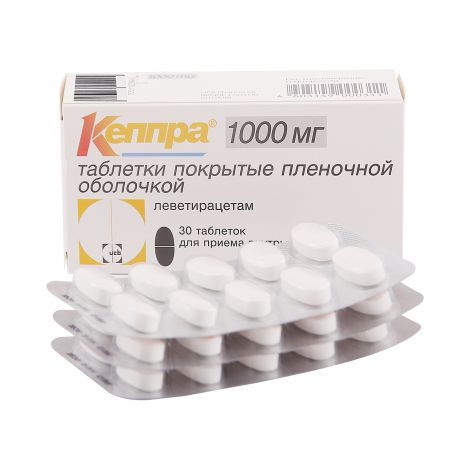 Кеппра таб.п/о 1000мг №30