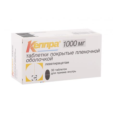 Кеппра таб.п/о 1000мг №30 №2