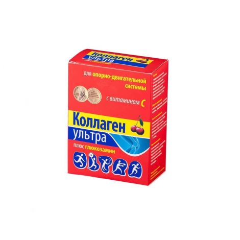 Коллаген Ультра плюс глюкозамин вишня пор. 8г №7
