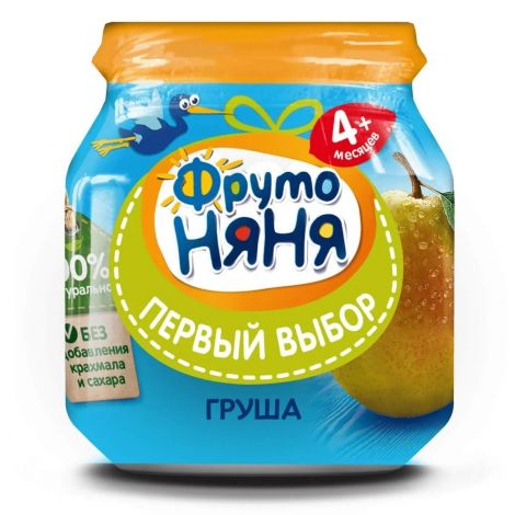 ФрутоНяня пюре груша натуральная 112г
